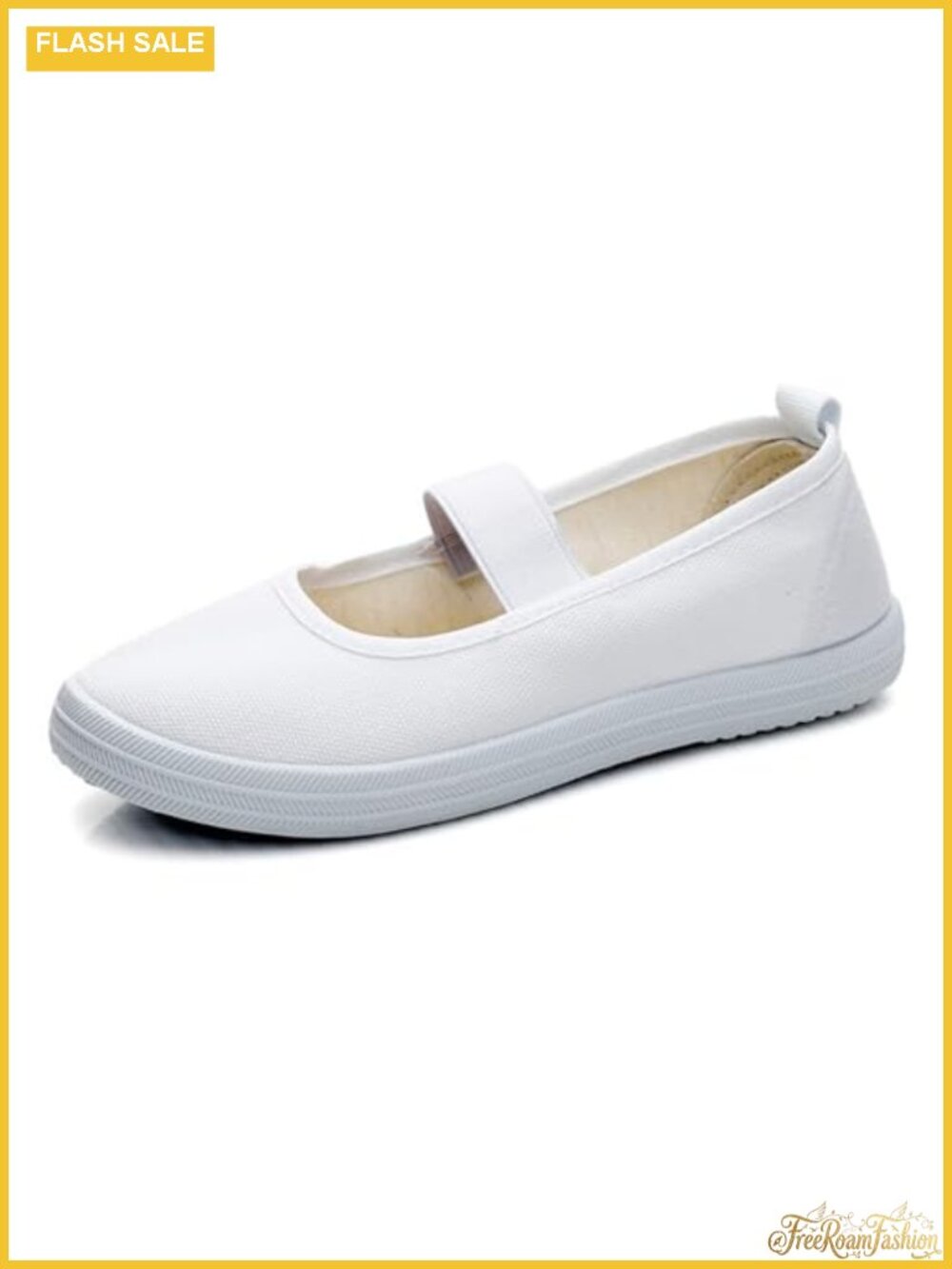 Canvas Sneakers Lightweight Tennis Shoes DIY Paintable Hook-and-Loop Slip-On